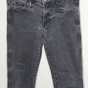 MOTHER JEANS Womens Size 26 Black Rascal Cuff Dashing and Dangerous Dark Wash